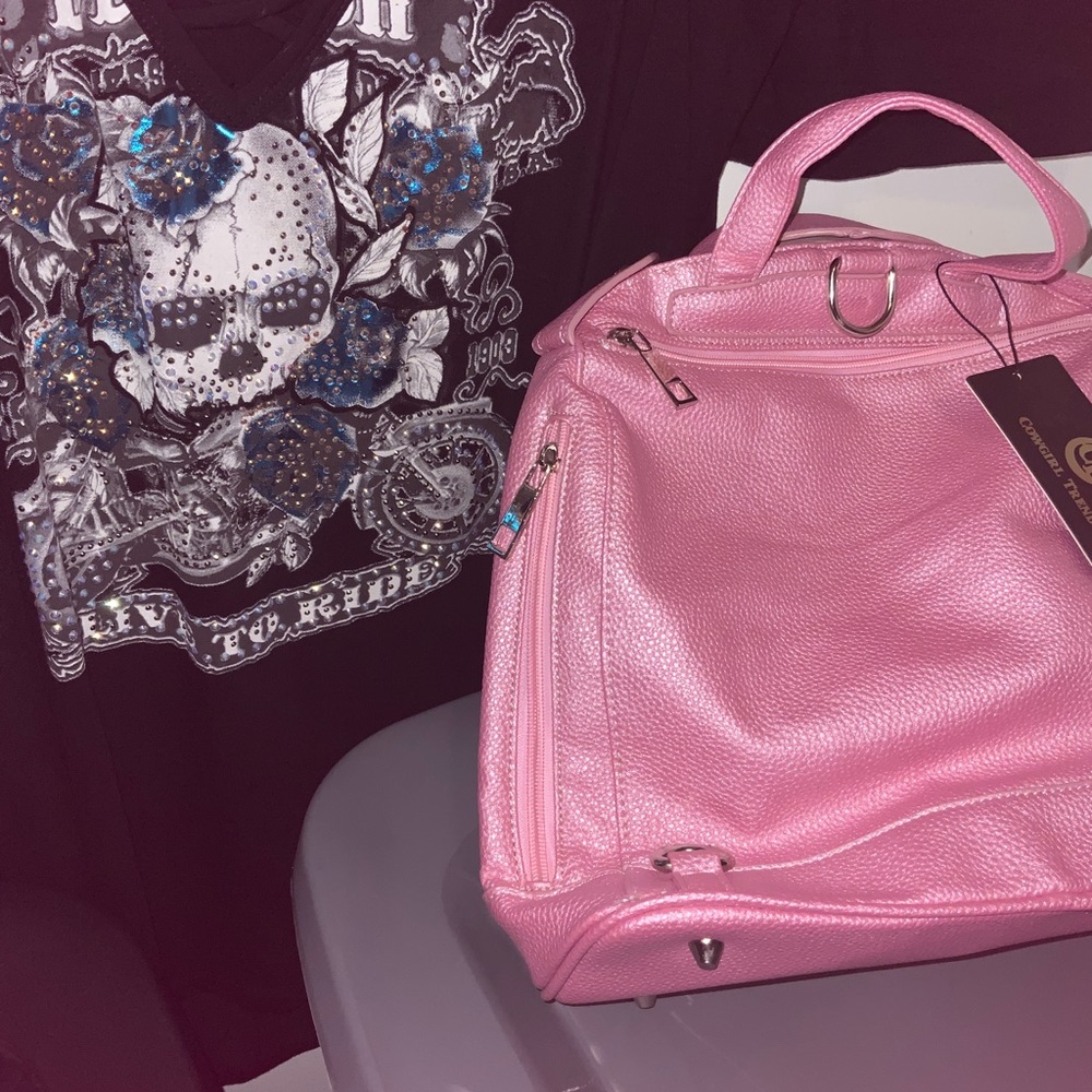 Biker Jacket Handbag CC NWT - Picture 4 of 5
